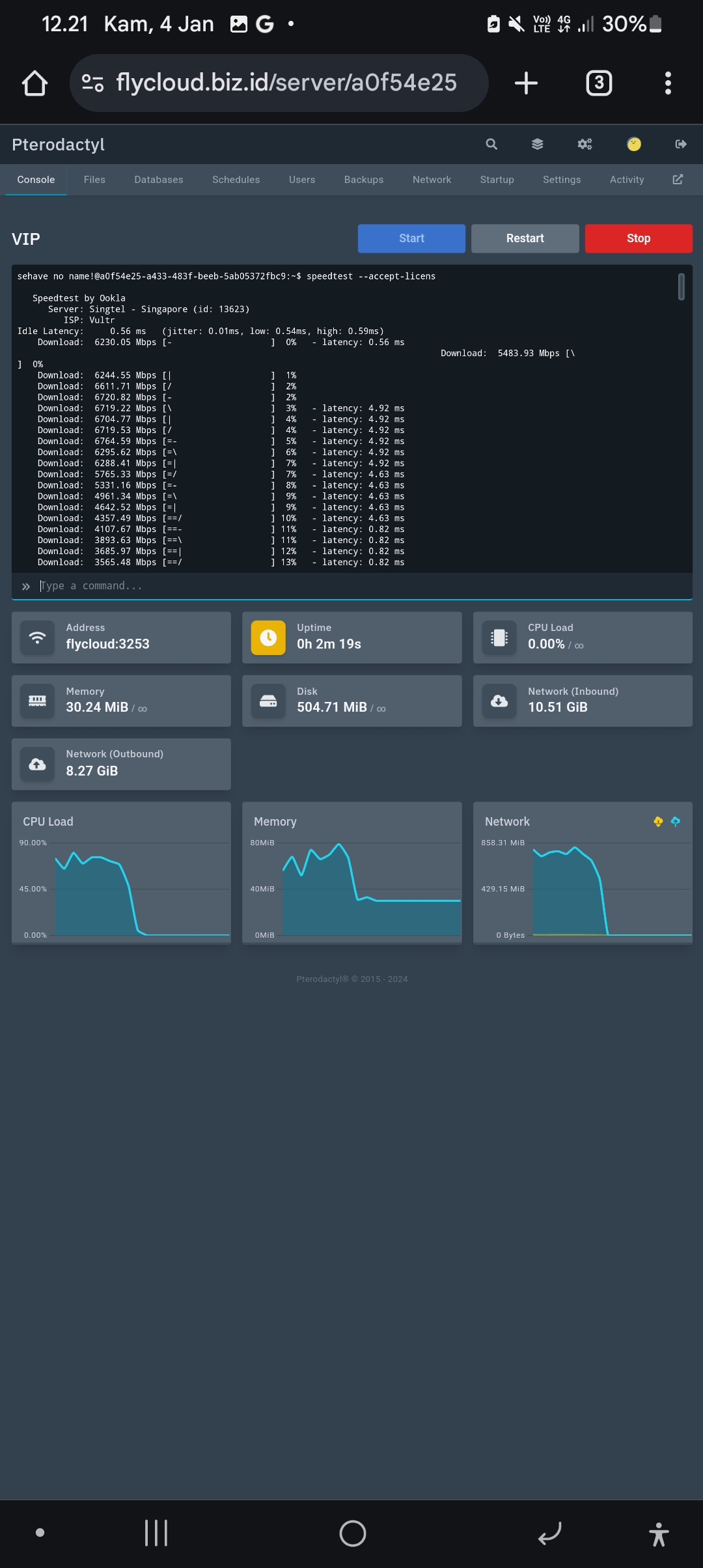 Speedtest CLI, made by Ookla